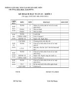 KẾ HOẠCH TUẦN 24