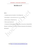 Đề kiểm tra 15 phút Toán lớp 6 - Mã đề 11023 - hoc360.net