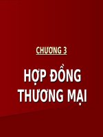 HỢP ĐỒNG THƯƠNG mại (PHÁP LUẬT TRONG HOẠT ĐỘNG KINH tế đối NGOẠI SLIDE) 