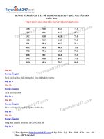 giải chi tiết bộ đề thi thử 2019 của bộ giáo dụ đào tạo