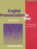 English pronunciation in use: Elementary