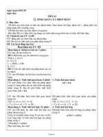 Giáo án Số học 6 - Tiết 63, Bài 12: Tính chất của phép nhân - Năm học 2009-2010