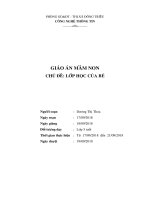 lớp học của bé