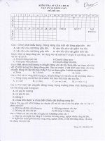 ĐỀ KIỂM TRA 1 TIẾT HKII NĂM HỌC 2011 – 2012 (10 NC)