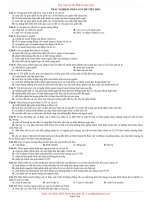 Ôn thi Đại học môn Sinh học - Trắc nghiệm phần cơ chế tiến hóa