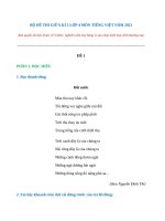 Tải Bộ đề thi giữa kì 2 lớp 4 môn Tiếng Việt năm 2020-2021 - Đề kiểm tra giữa học kì 2 lớp 4 có đáp án