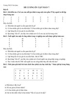 Đề cương tự học toán 7 tuần 25