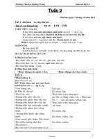 Thiết kế bài dạy lớp 1 - Trường Tiểu học Quang Trung - Tuần 9