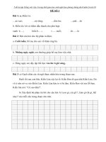 5 đề Tiếng việt Lớp 3 hay tự ôn trong thời gian nghỉ phòng chống dịch COVID-19 và Tết năm 2021 (đợt 2) - GIA SƯ HUYỆN THỦY NGUYÊN