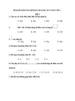 BỘ 60 đề KIỂM TRA ĐỊNH kì GIỮA học kì i TOÁN lớp 3 