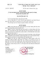 Về việc ban hành tài liệu “Hƣớng dẫn thực hiện quản lý sử dụng kháng sinh trong bệnh viện”