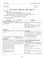 Bài soạn môn Đại số khối 8 - Tiết 61: Bất phương trình bậc nhất một ẩn