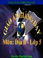 Bài giảng PP- Môn địa lí lớp 5