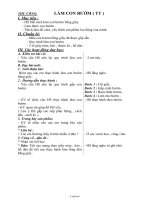 Giáo án Thủ công - Làm con bướm (tt)