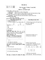 giáo án tuần 2 lớp 5