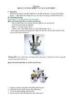 Bài 12: Vật dẫn nhiệt và vật cách nhiệt