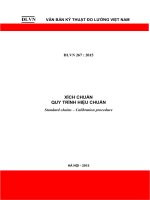 ĐLVN 267: 2015 Xích chuẩn. Quy trình hiệu chuẩn