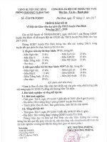 Kết quả thi GVGH năm 2017 - 2018