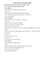 NỘI DUNG ÔN TẬP VĂN HỌC KHỐI 12 HKII