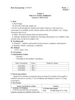 Giáo án lớp 5 tuần 2