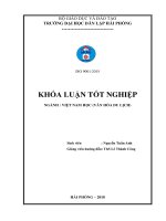 Một số giải pháp nâng cao hiệu quả kinh doanh tại công ty du lịch vietravel chi nhánh hải phòng 