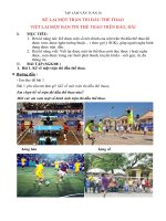 BÀI 9 - KỂ LẠI MỘT TRẬN THI ĐẤU THỂ THAO (TLV TUẦN 28)