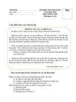 Đề kiểm tra Tiếng Việt lớp 4 kì II năm 2020 - 2021 có đáp án (đề TK 3) - GIA SƯ HUYỆN THỦY NGUYÊN