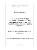 ĐÀO tạo NGUỒN NHÂN lực tại TRUNG tâm AN NINH   CẢNG HÀNG KHÔNG QUỐC tế nội bài   TỔNG CÔNG TY CẢNG HÀNG KHÔNG VIỆT NAM 