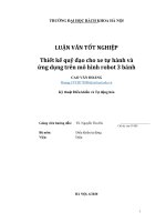 Thiết kế quỹ đạo cho xe tự hành và ứng dụng trên mô hình robot 3 bánh