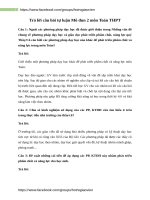 Dap an cau hoi tu luan mo dun 2 mon toan thpt 