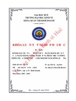 Luận văn kinh tế ĐÁNH GIÁ CHẤT LƯỢNG DỊCH VỤ NGÂN HÀNG ĐIỆN TỬ CỦA NGÂN HÀNG NÔNG NGHIỆP