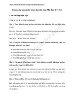 Dap an cau hoi tu luan mo dun 3 mon giao duc the chat thcs 