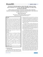 Ứng dụng mô hình định lượng tìm hiểu mối quan hệ giữa vốn đầu tư và tăng trưởng kinh tế của Việt Nam giai đoạn 2010-2019