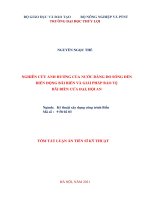 Nghiên cứu ảnh hưởng của nước dâng do sóng đến biến động bãi biển và giải pháp bảo vệ bãi biển cửa đại, hội an tt 