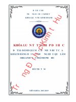 Luận văn kinh tế ĐÁNH GIÁ MỨC ĐỘ NHẬN BIẾT CỦA KHÁCH HÀNG ĐỐI VỚI THƯƠNG HIỆU QUẾ LÂM ORGANIC TẠI THÀNH PHỐ HUẾ