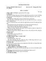 KẾ HOẠCH BÀI DẠY MAY VA SONG 