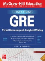 zhler ka et al conquering gre verbal reasoning and analytica 