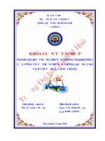 Luận văn kinh tế ĐÁNH GIÁ HOẠT ĐỘNG TRUYỀN THÔNG MARKETING CỦA CÔNG TY CỔ PHẦN TRUYỀN THÔNG QUẢNG CÁO