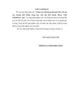 Nâng cao chất lƣợng đội ngũ giáo viên tại các trƣờng phổ thông trung học trên địa bàn huyện houn, tỉnh UDOMXAY, lào 