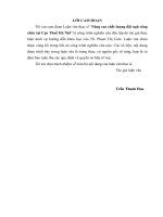 Nâng cao chất lƣợng đội ngũ công chức tại cục thuế hà nội 