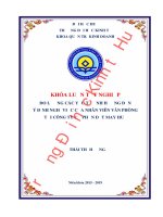 Luận văn kinh tế ĐO LƯỜNG CÁC YẾU TỐ ẢNH HƯỞNG ĐẾN Ý ĐỊNH NGHỈ VIỆC CỦA NHÂN VIÊN VĂN PHÒNG