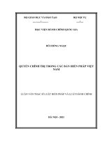 Quyền chính trị trong các bản hiến pháp việt nam 