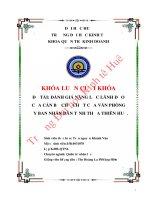 Luận văn kinh tế ĐÁNH GIÁ NĂNG LỰC LÃNH ĐẠO CỦA CÁN BỘ CHỦ CHỐT CỦA VĂN PHÒNG ỦY BAN NHÂN DÂN TỈNH THỪA THIÊN HUẾ.