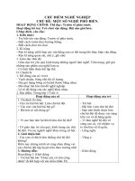 Chủ đề Nghề nghiệp. CĐN Nghề giáo viên. Bài dạy Thể dục Trườn về phía trước