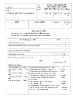 Đề thi giữa học kì 2 lớp 5 môn Tiếng Việt năm 2019-2020 - Trường Tiểu học Quang Trung