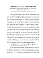 tiểu luận tâm lý học   vấn đề NIỀM TIN TRONG tôn GIÁO học và ý NGHĨA TRONG GIẢI QUYẾT vấn đề tôn GIÁO ở nước TA HIỆN NAY