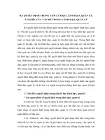 tiểu  luận tâm lý học   ra quyết định trong tâm lý học lãnh đạo quản lý và ý nghĩa của vấn đề trong lãnh đạo, quản lý hiện nay