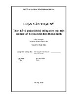 Thiết kế và phân tích hệ thống điện mặt trời áp mái với bộ hòa lưới điện thông minh