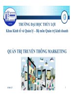 Bài giảng quản trị truyền thông marketing đại học thủy lợi 