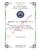 Luận văn kinh tế ĐÁNH GIÁ CHẤT LƯỢNG DỊCH VỤ CHO VAY ĐỐI VỚI KHÁCH HÀNG CÁ NHÂN TẠI NGÂN HÀNG